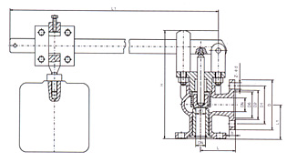 GA41/GA51型单杠杆安全阀结构示意图